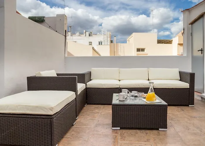 Florit Flats - Center Luxurious 1br 1ba Terrace Wi-fi Ac 公寓 *
