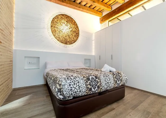 公寓 Florit Flats - Center Luxurious 1br 1ba Terrace Wi-fi Ac 瓦伦西亚