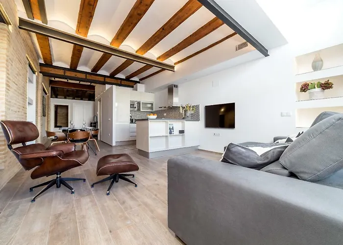 Florit Flats - Center Luxurious 1br 1ba Terrace Wi-fi Ac 瓦伦西亚